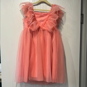 H&M Pink Ruffled Tiered Babydoll Dress
